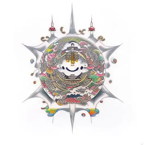astroworld tattoo design idea