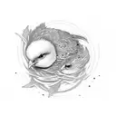 chick tattoo design idea