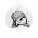 chick tattoo design idea