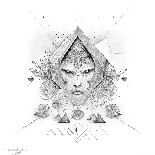 man if perspective  tattoo design idea