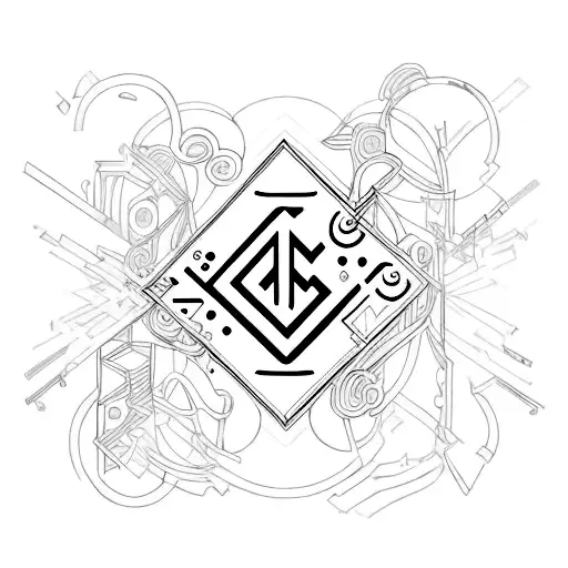 lettres : M,N,C tattoo design idea