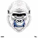 Gorilla tattoo design idea