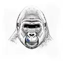 Gorilla tattoo design idea