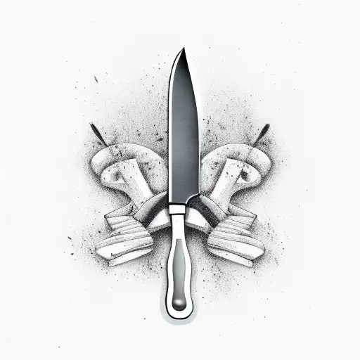 CHEF'S KNIFE TATTOO DESIGN by maztabotin on DeviantArt