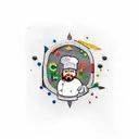 chef knife tattoo design idea
