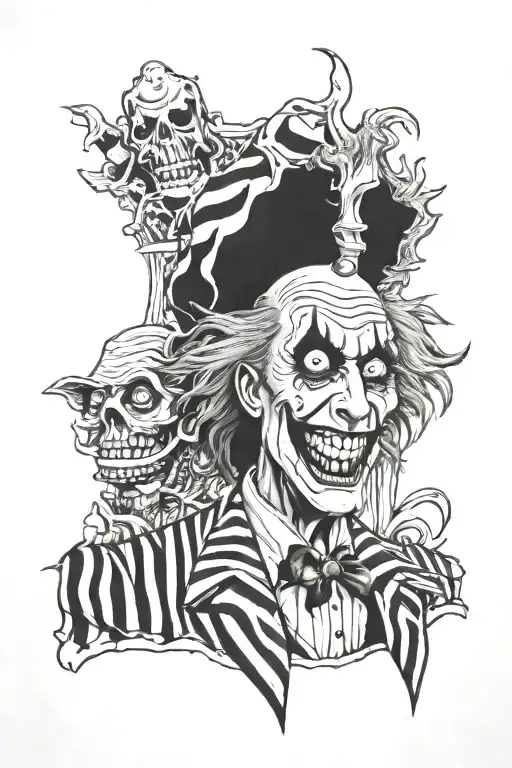 beetlejuice tattoo design idea
