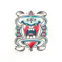 dentistry tattoo design idea
