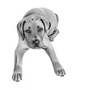 a labrador retriever tattoo design idea