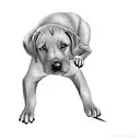a labrador retriever tattoo design idea