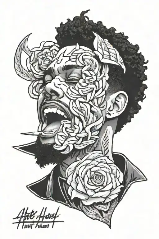 After Hours Til Dawn Tour The Weeknd tattoo design idea