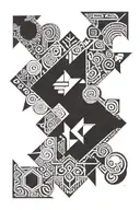 Filipino tribal patterns tattoo design idea