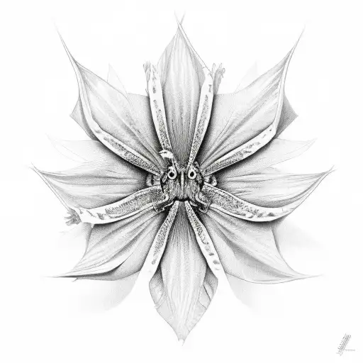blood lily viper tattoo design idea