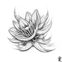 blood lily with viper wrapping around  tattoo design idea