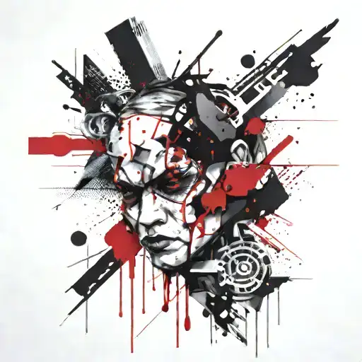 absence of logic and presence of pain tattoo design idea