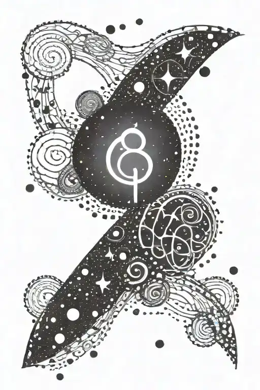to infinity and beyond symbol tattoo design idea