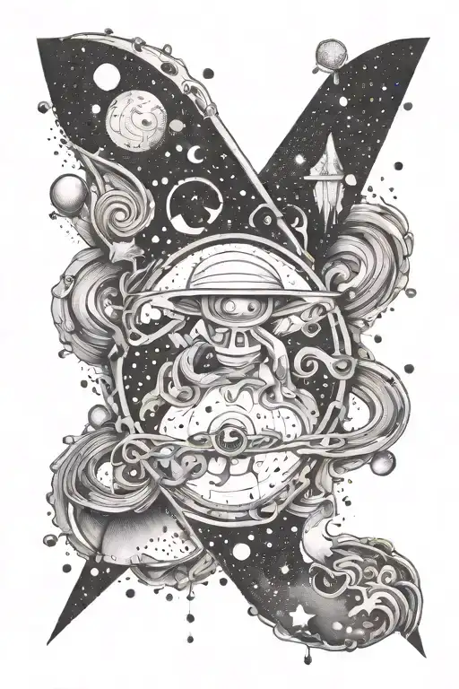 to infinity and beyond symbol tattoo design idea