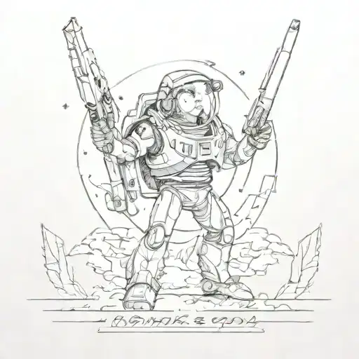 to infinity and beyond tattoo design idea