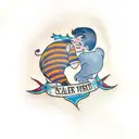 autism mom and son love tattoo design idea