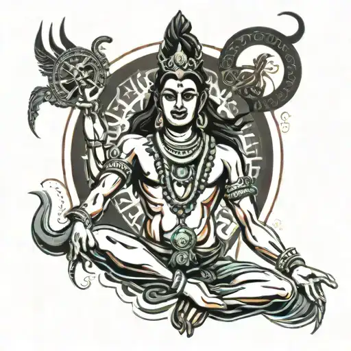 lord shiva nataraja tattoo design idea