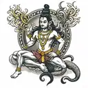 lord shiva nataraja tattoo design idea