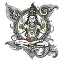 lord shiva nataraja tattoo design idea