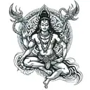 lord shiva nataraja tattoo design idea