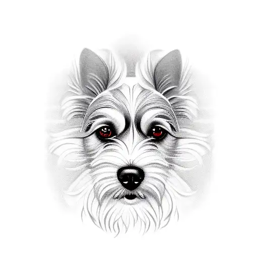 Dog tattoo design idea