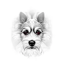 Dog tattoo design idea