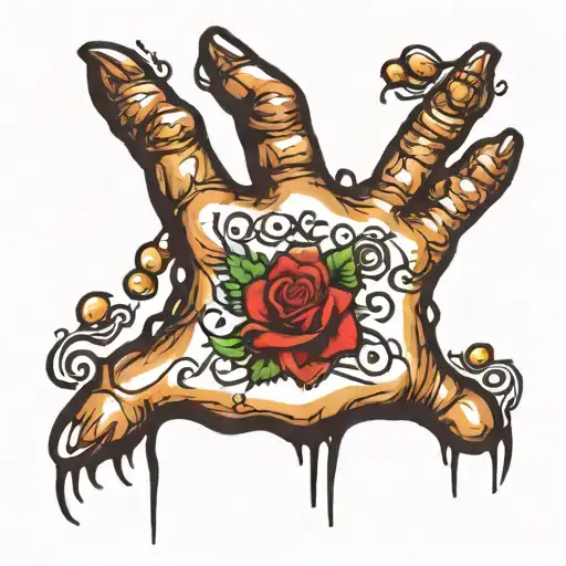 handprint  tattoo design idea