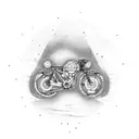 bike swim run tattoo design idea