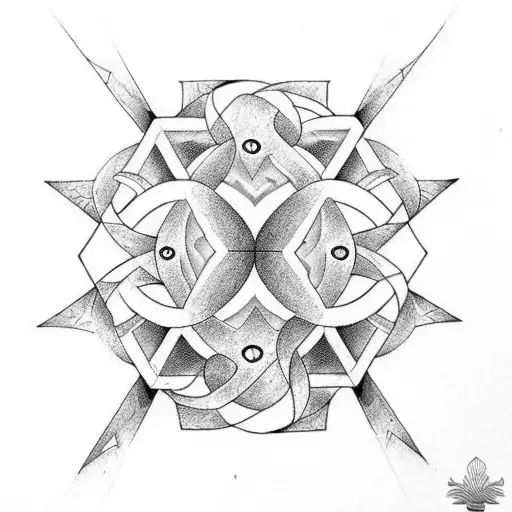 Anagram of 12 and 21 tattoo design idea