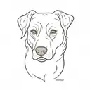 memorial for family dog oreo  tattoo design idea