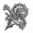 Ave Christus Rex  tattoo design idea