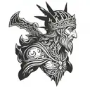 Ave Christus Rex  tattoo design idea