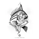 striped bass  tattoo design idea