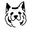 german shepperd melting  tattoo design idea