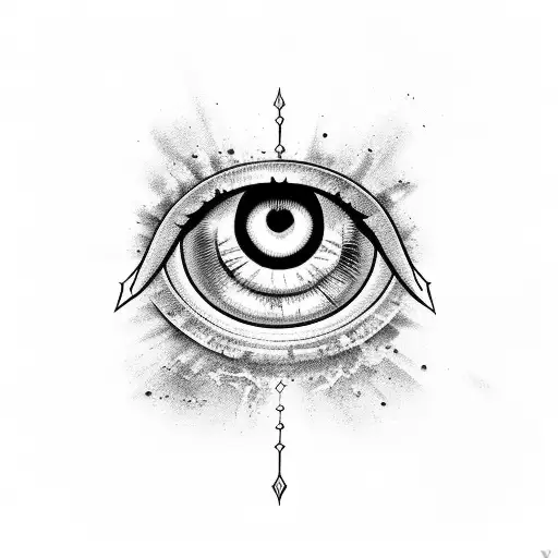 evil eye drawing tattoo