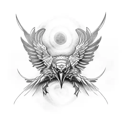 Odin's Ravens tattoo design idea