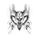 Odin's Ravens tattoo design idea