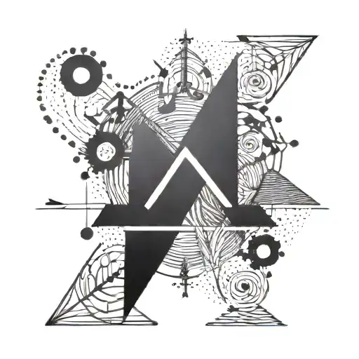 A tattoo of a finance-related symbol or graph tattoo design idea