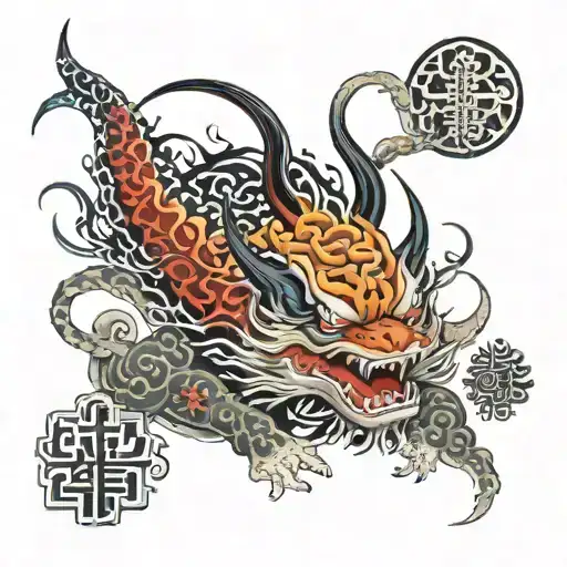 schizophrenia tattoo design idea