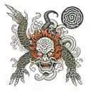 schizophrenia tattoo design idea