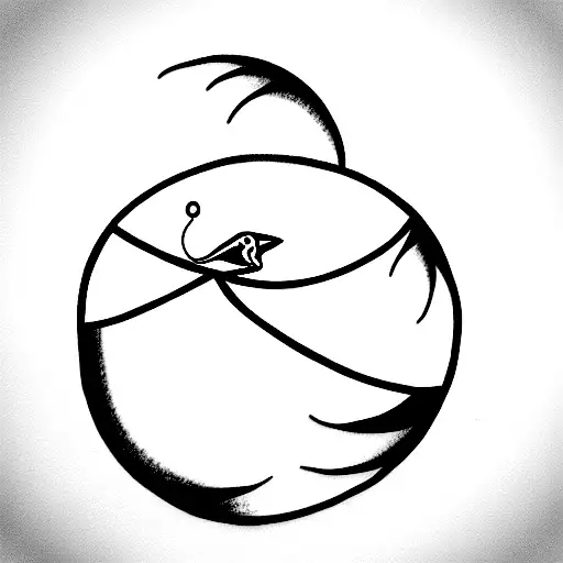 balon con tiburon tattoo design idea