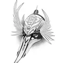 thunderbird native american tattoo design idea