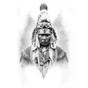 thunderbird native american tattoo design idea