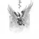 thunderbird native american tattoo design idea