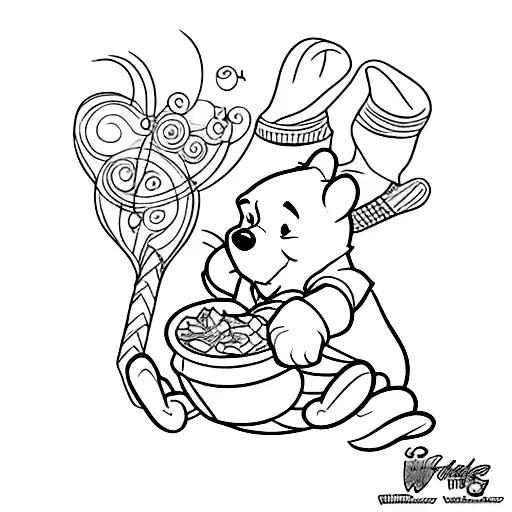 Winnie the Pooh tattoo design idea