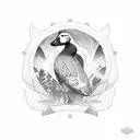 goose wawa logo tattoo design idea