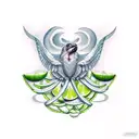 lime wedge tattoo design idea