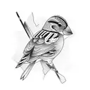 3 sparrows tattoo design idea